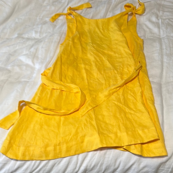 Vibrant Yellow Tie-Strap Dress - Picture 1 of 4